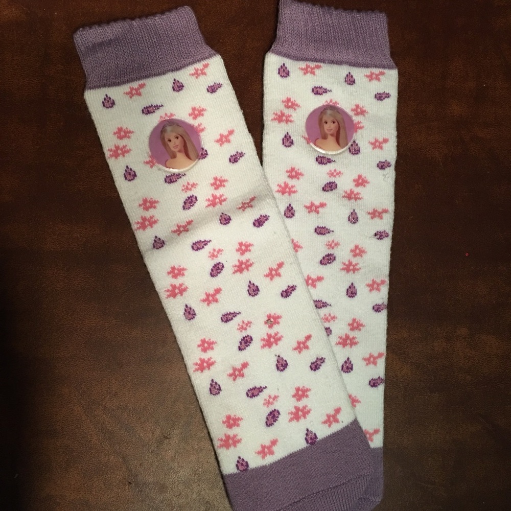 Barbie slipper socks